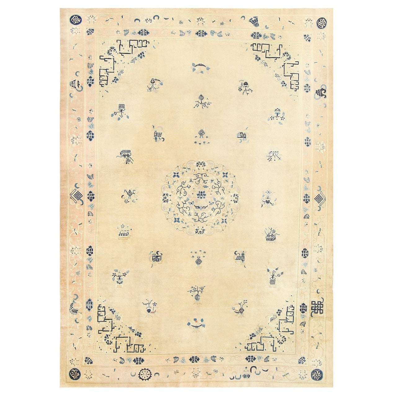 Elegant Antique Chinese Carpet