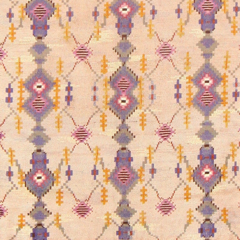 Swedish Beautiful Vintage Scandinavian Carpet