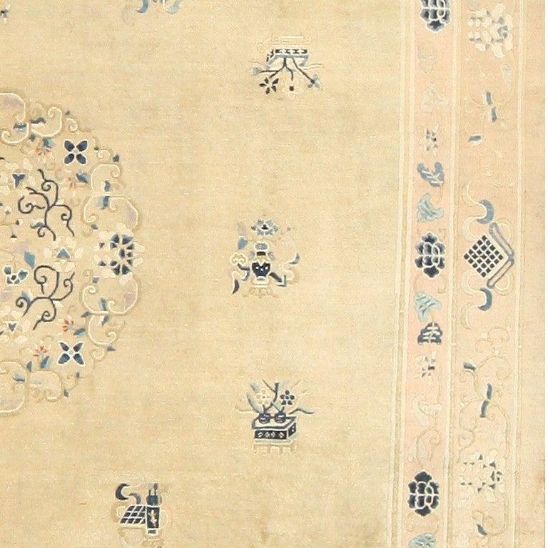 Chinese Export Elegant Antique Chinese Carpet