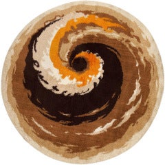 Vintage Swedish Deco Rug 1