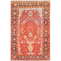 Antique Mohtashem Kashan Carpet