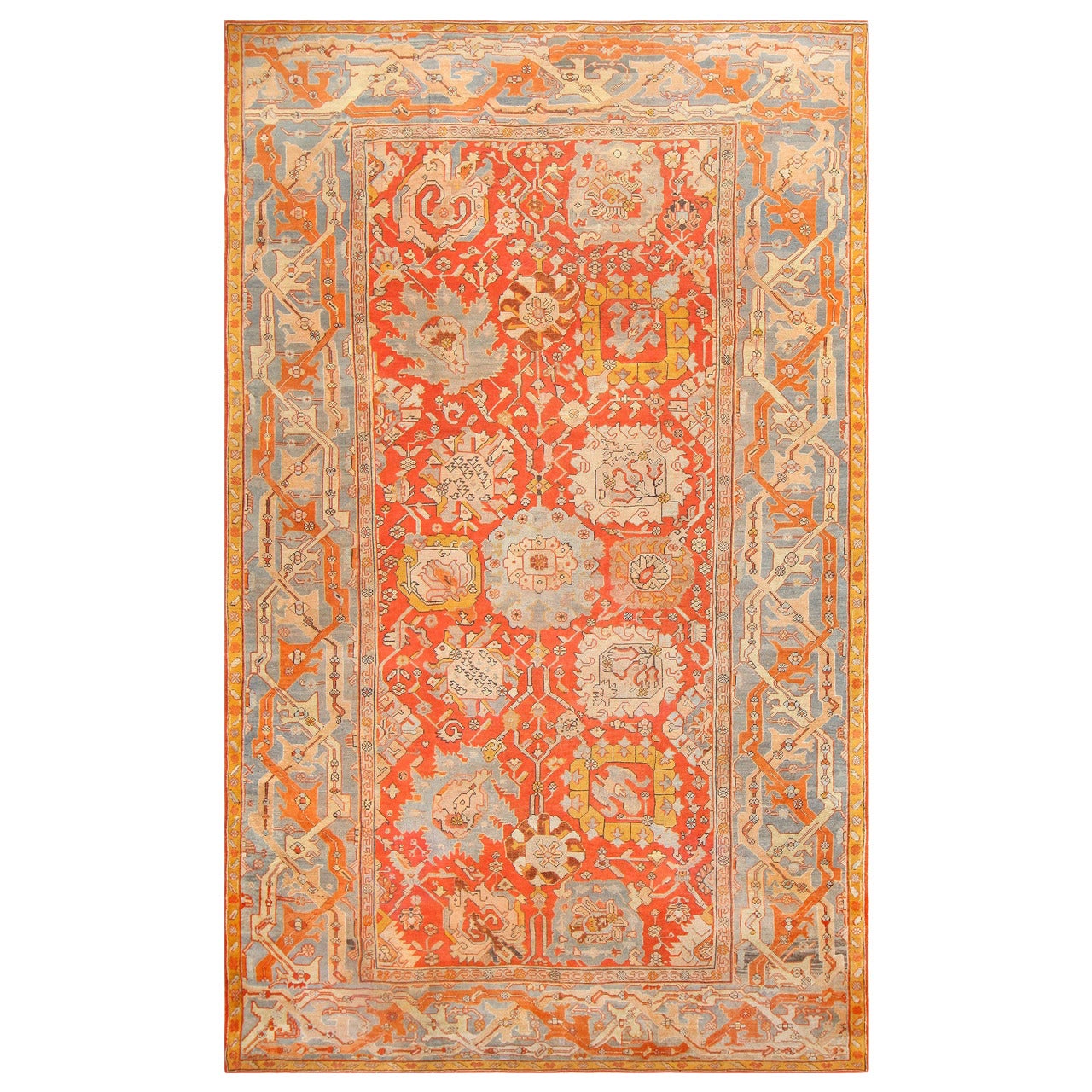 Gorgeous Antique Turkish Oushak Carpet