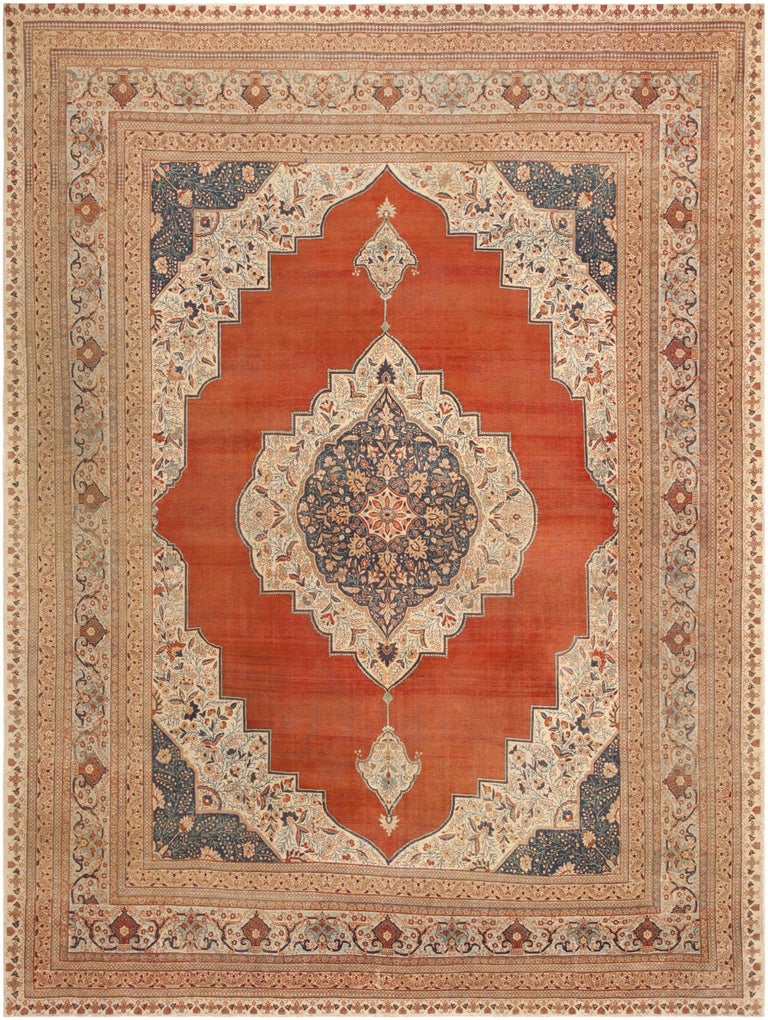 Antique Tabriz Persian Rug For Sale at 1stdibs
