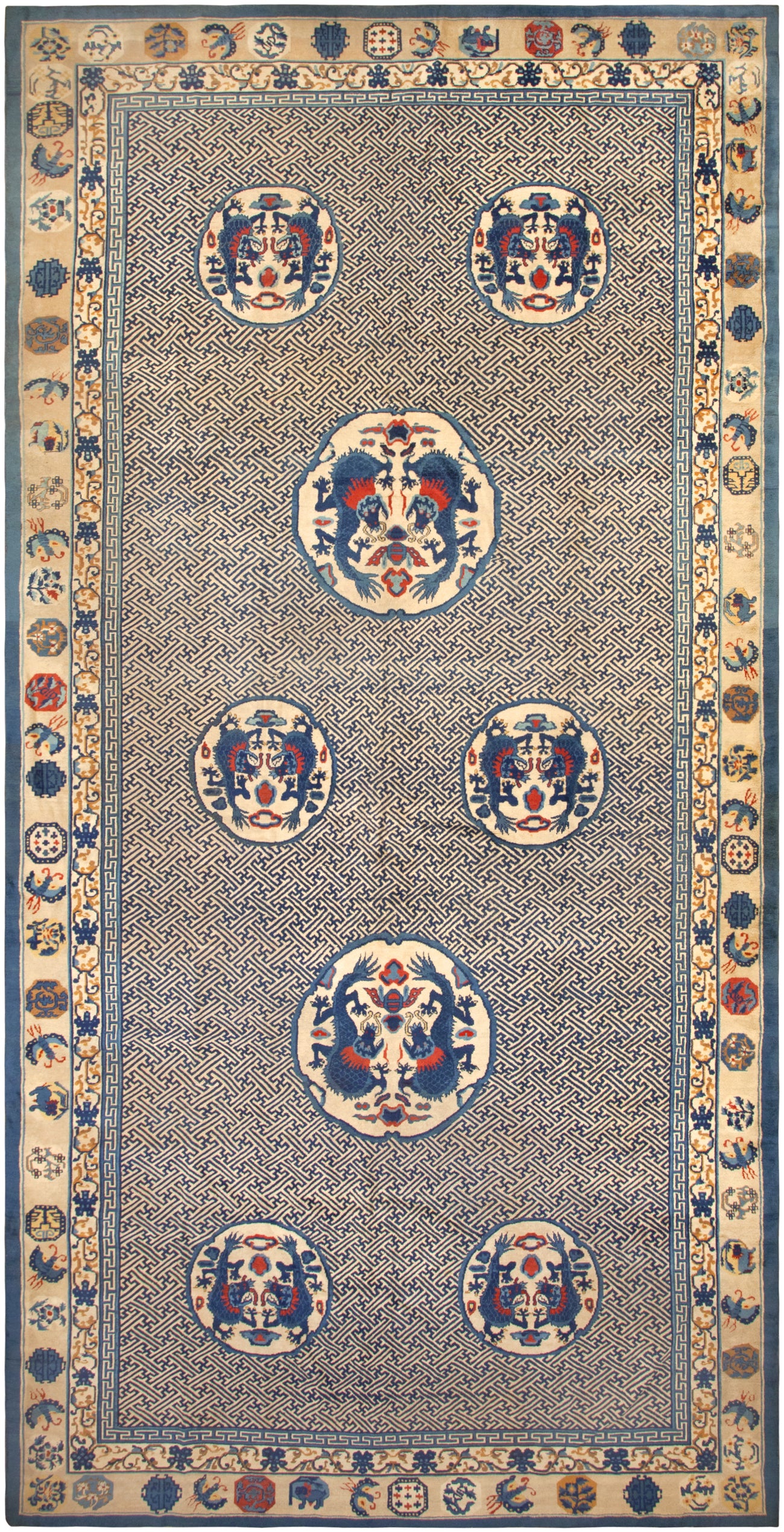 Antique Chinese Rug For Sale at 1stdibs