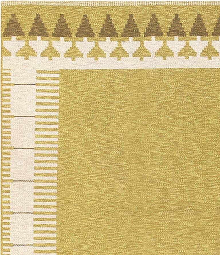 Mid-Century Modern Double Sided Vintage Scandinavian Rug