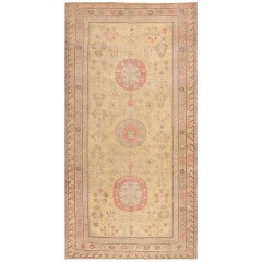 Antique Khotan Carpet From East Turkestan