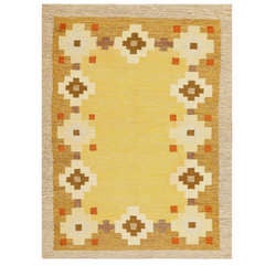 Scandinavian Swedish Kilim Carpet 10