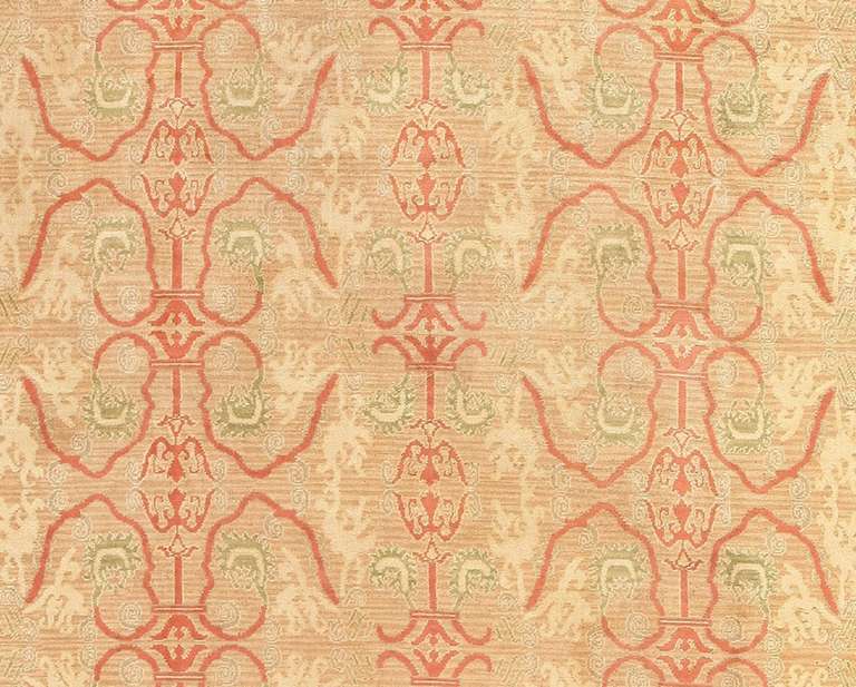Hand-Knotted Antique Spanish Carpet