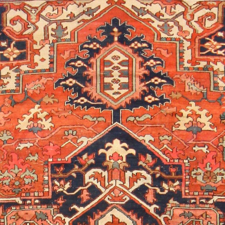 20th Century Beautiful Antique Persian Serapi Rug