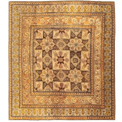 Antique Indian Agra Rug 10