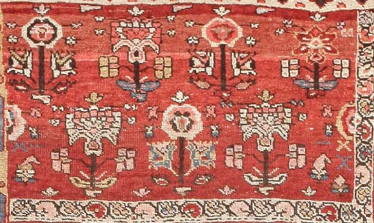 Antique Persian Bidjar Sampler Rug, Country Of Origin: Persia, Circa Date: Final Quarter of the 19th Century. Size: 4 ft x 5 ft (1.22 m x 1.52 m)

Created to illustrate the potential and variations in designs, colors and compositional features, this