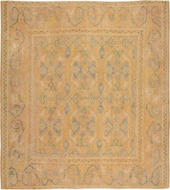 Antique 17th Century Spanish Cuenca Carpet