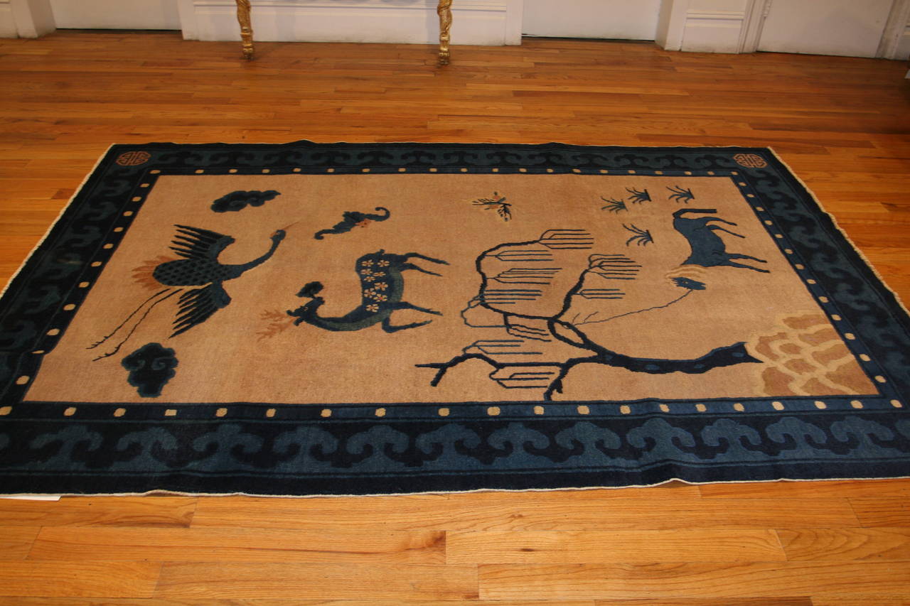 Beautiful Antique Chinese Rug For Sale at 1stdibs