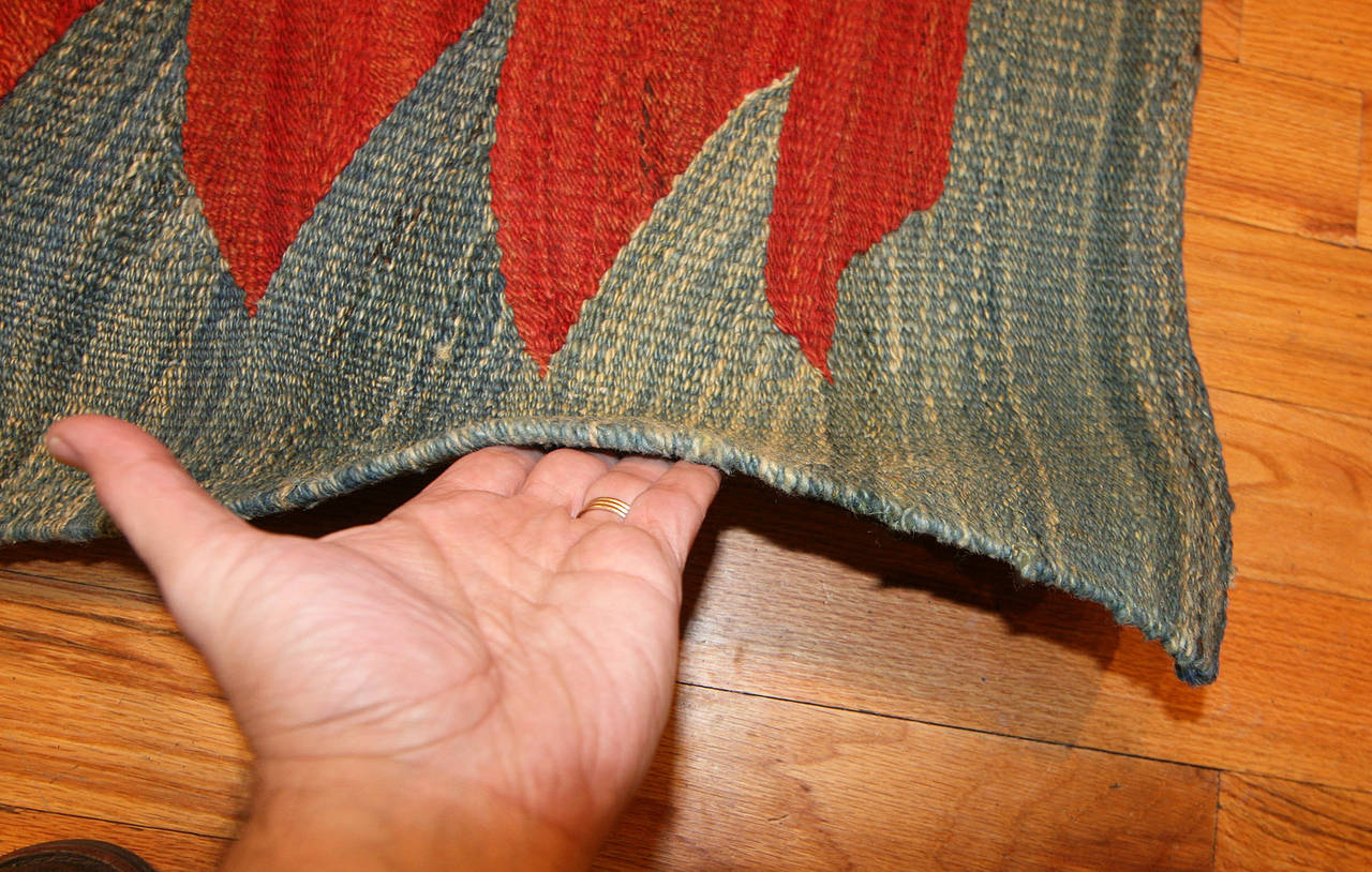 Wool Vintage Persian Gashgai Tribal Kilim