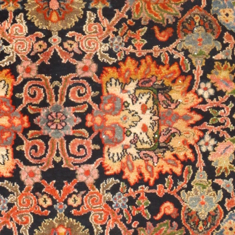 Antique Persian Malayer rug, origin: Persia, circa: Turn of the 20th century. Here is a dynamic and intriguing antique oriental rug, an antique Malayer rug that was woven in Persia around the turn of the 20th century. Colorful and bold, this antique