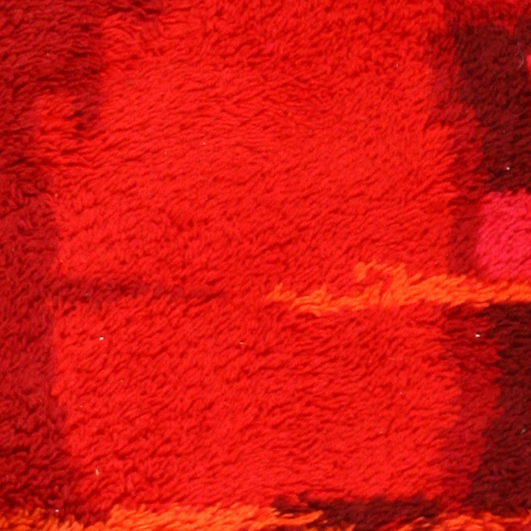 Vintage Scandinavian Rya Rug For Sale at 1stdibs