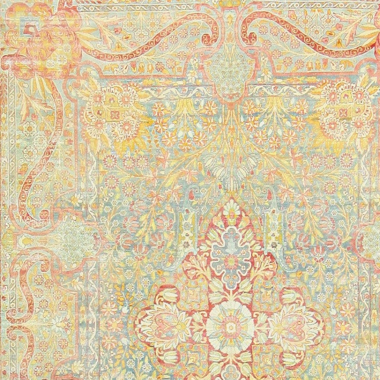 20th Century Gorgeous Antique Persian Kerman Carpet