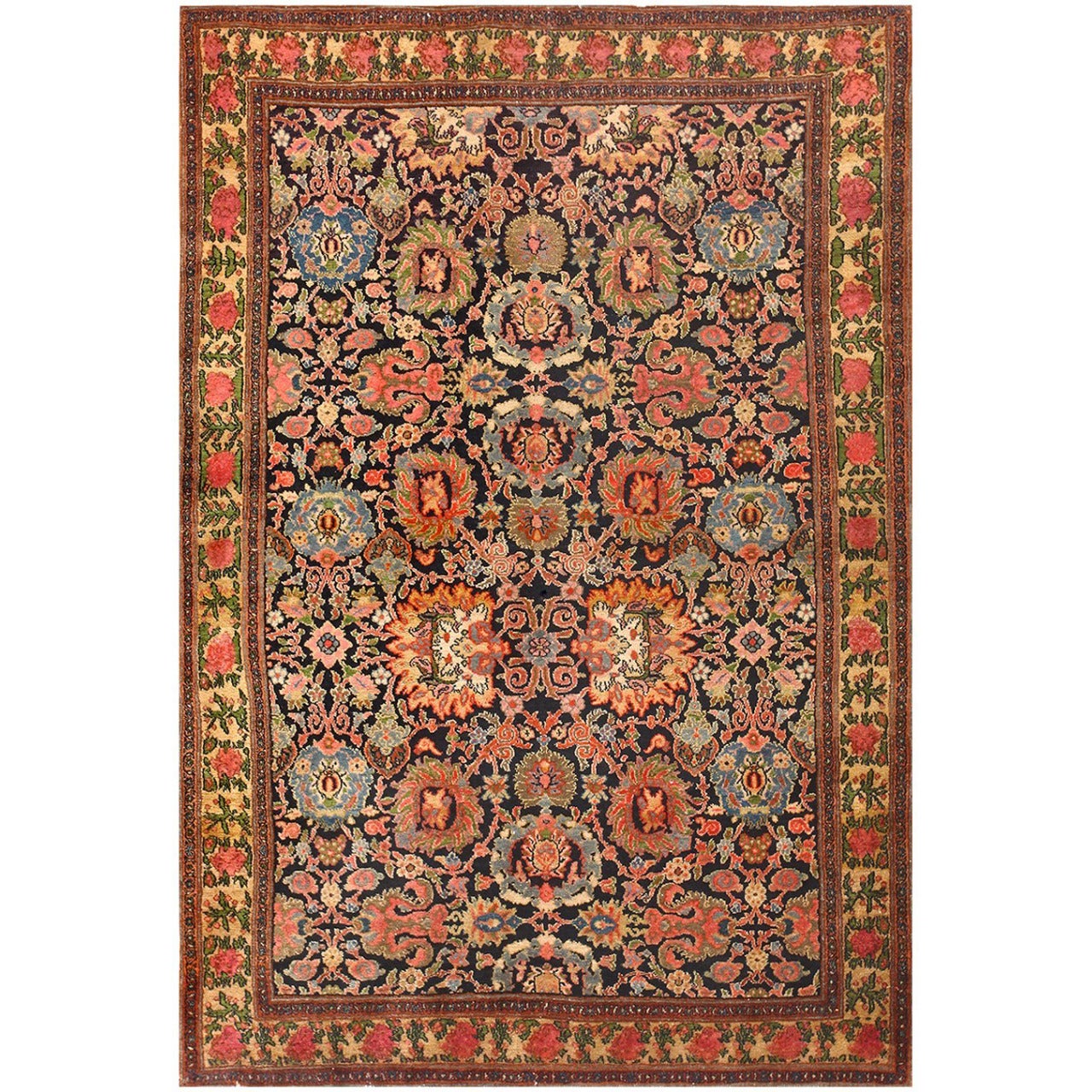 Beautiful Antique Persian Malayer Rug