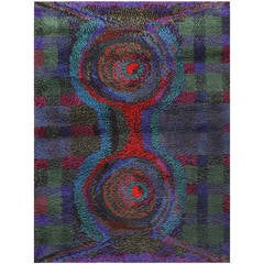 Vintage Scandinavian Rya Rug by Ritva Puotila 1