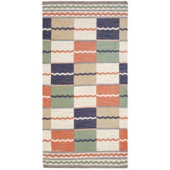 Vintage Swedish Kilim by Märta Måås-Fjetterström