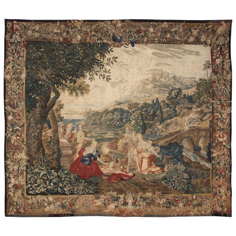 Flemish tapestry, 17th century, offered by Nazmiyal