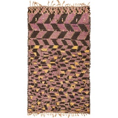 Vintage Purple Moroccan Rug. Size: 5 ft 7 in x 9 ft 5 in (1.7 m x 2.87 m)