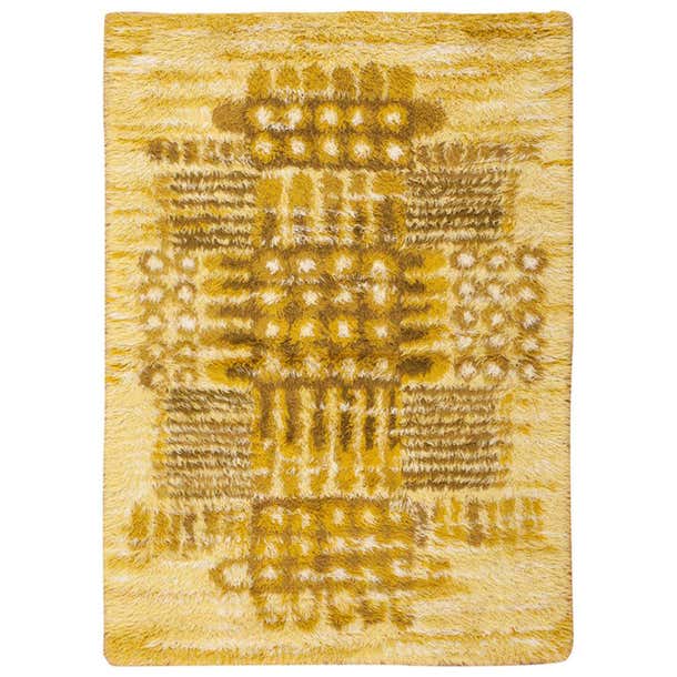 Vintage Rya Rug at 1stDibs
