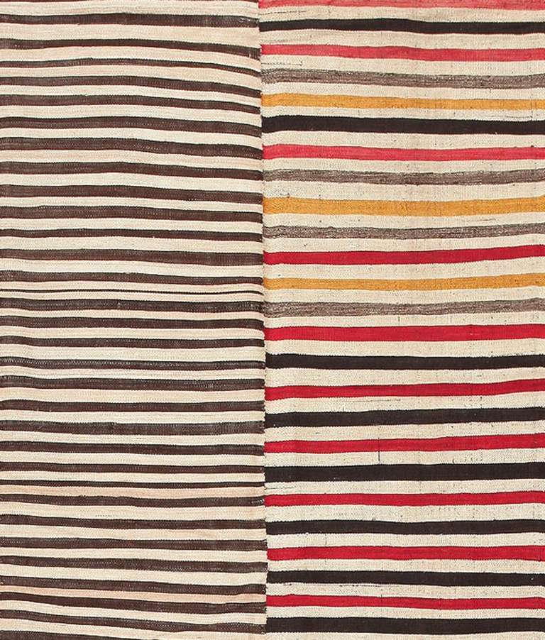 Hand-Woven Antique Persian Mazandaran Kilim