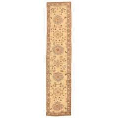 Antique Oushak Turkish Runner Rug 8