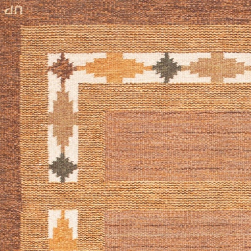 Vintage Swedish Kilim, Signed by Ulla Parkdahl