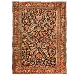 Antique Heriz Serapi Persian Rug