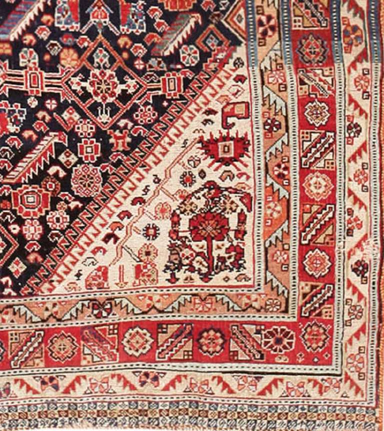 Antique Persian Tribal Qashqai Rug at 1stdibs