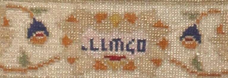 20th Century Antique Israeli Rug from the Bezalel Art School in Jerusalem