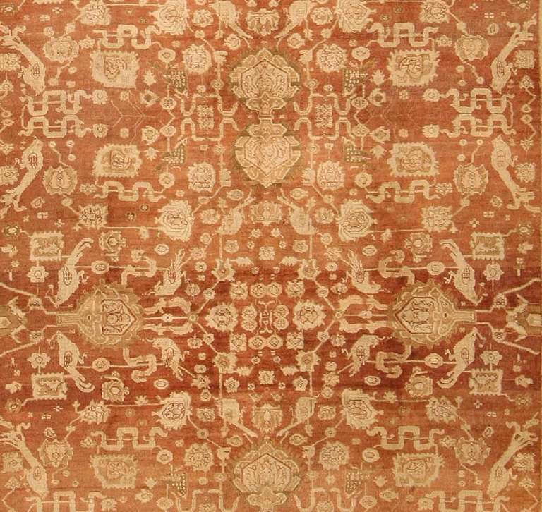19th Century Antique Agra Carpet