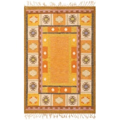 Vintage Swedish Kilim Rug