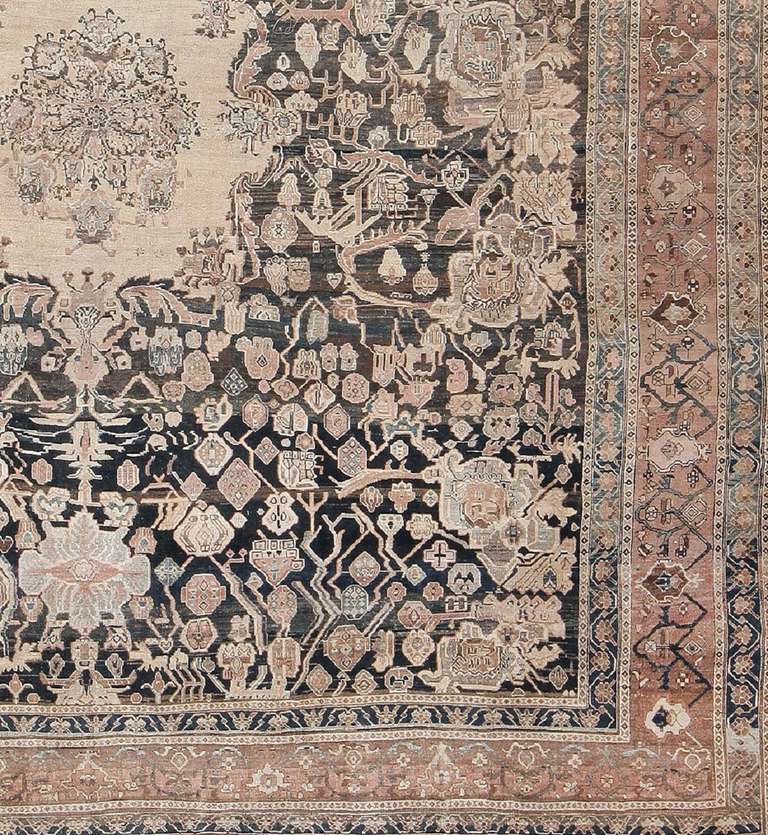 Bakshaish Antique Persian Bakhtiari Carpet