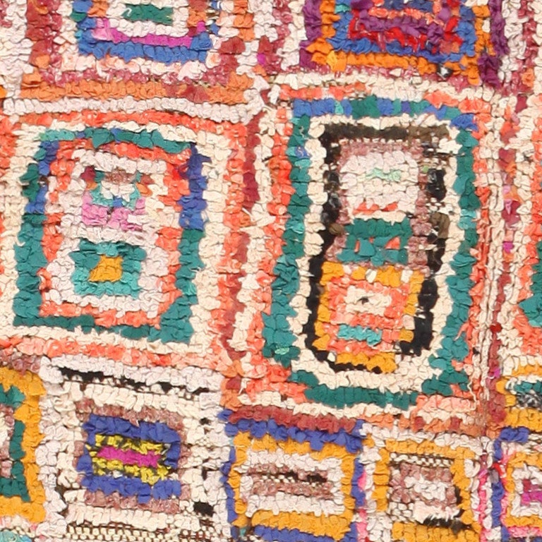 20th Century Colorful Vintage Moroccan Rug