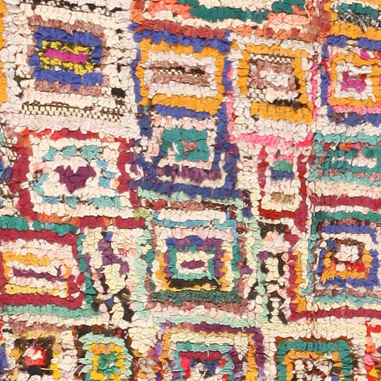 Colorful Vintage Moroccan Rug In Excellent Condition In New York, NY