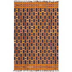 Antique African Ewe Kente Textile. Size: 5 ft 9 in x 8 ft 7 in (1.75 m x 2.62 m)