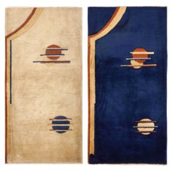 Pair of Chinese Art Deco Rugs