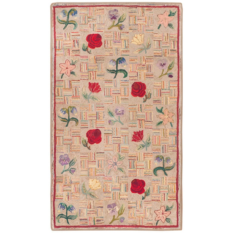 Antique American Hooked Rug