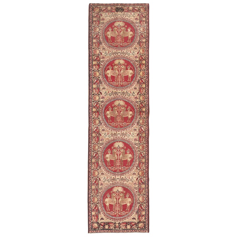 Antique Persian Kerman Runner Rug For Sale at 1stdibs