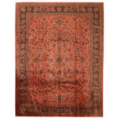 Antique Kashan Persian Rug