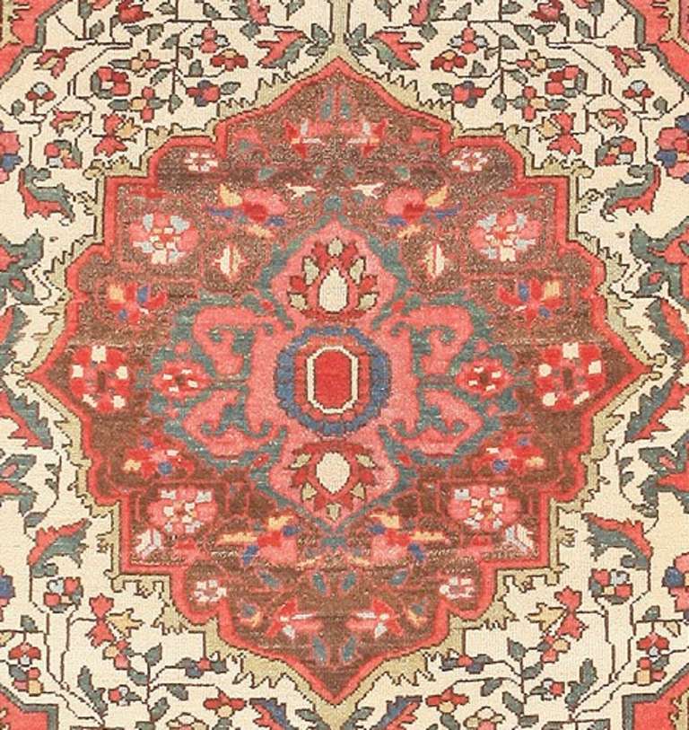 Hand-Knotted Antique Persian Malayer Carpet