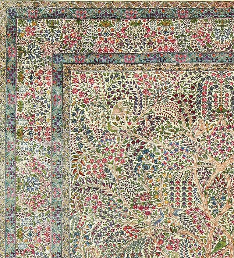 Antique Kerman Rugs - Since the seventeenth century, Kerman has been a major center for the production of high-quality carpets. The so-called Vase Carpets of the Safavid period are among the greatest masterpieces of Persian weaving. When Persian rug