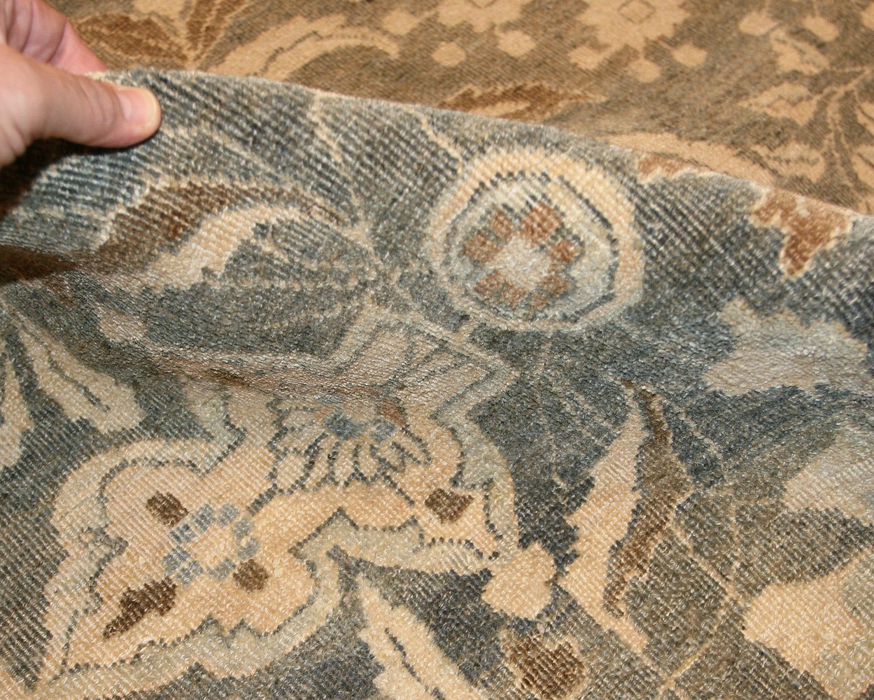 Antique Persian Silver Khorassan Carpet