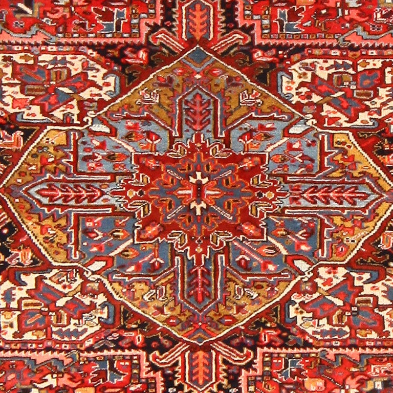 20th Century Vintage Persian Heriz Rug