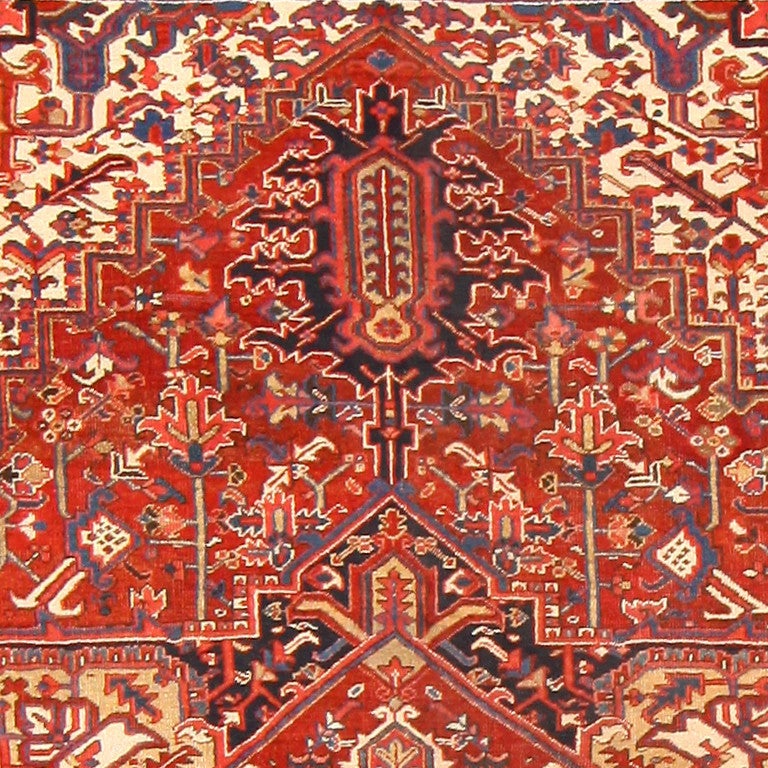 Heriz Serapi Antique Room Sized Persian Heriz Rug