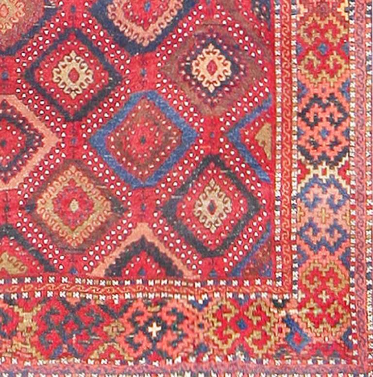Hand-Knotted Antique Turkish Yuruk Carpet