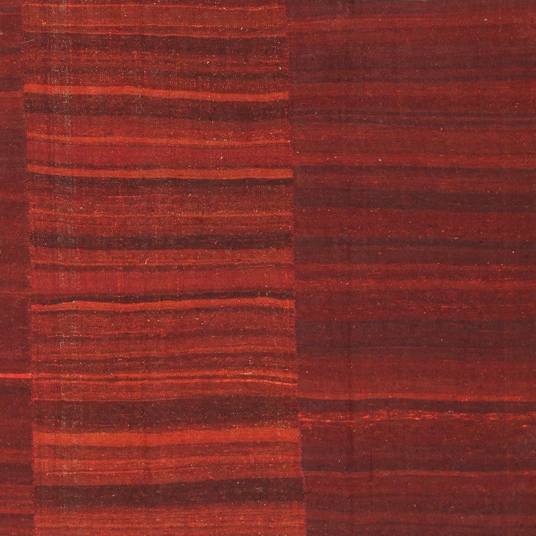 Wool Antique Persian Mazandaran Kilim. Size: 6 ft 3 in x 10 ft (1.9 m x 3.05 m)